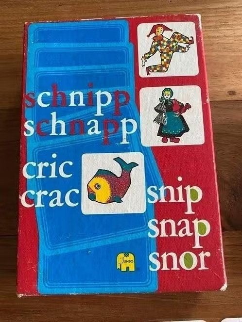 Spel : Snip, snap snor - Jumbo ( vintage), Ophalen of Verzenden, Gebruikt, Kwartet(ten)