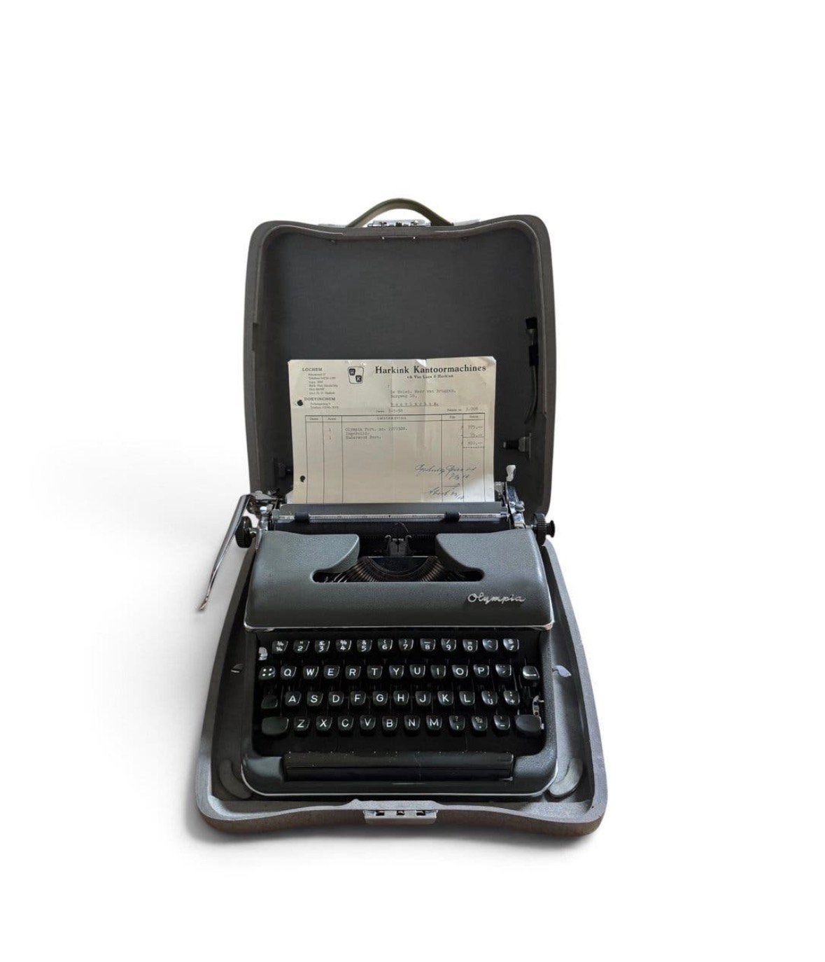 Oude olympia typemachine met originele koffer, Diversen, Gebruikt, Xxxx, Ophalen of Verzenden, Xxx