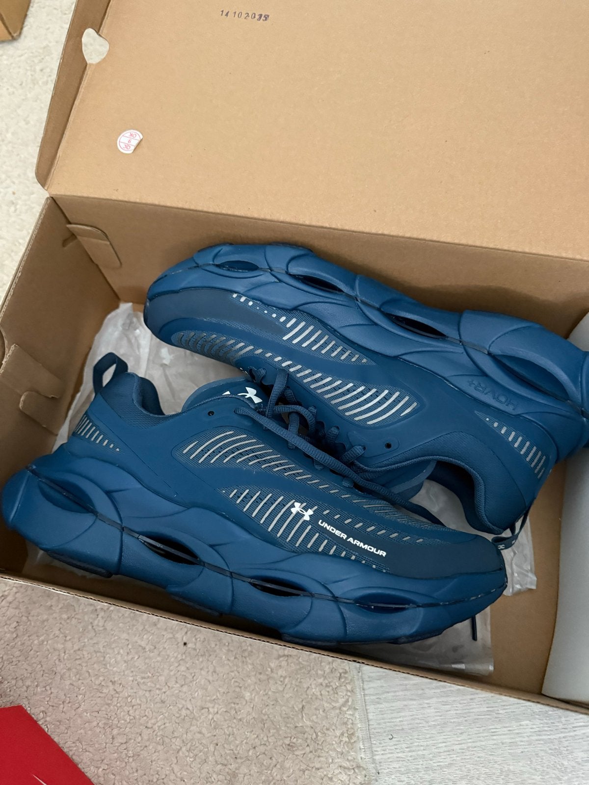 Under Armour UA HOVR Halo Racer Sportschoenen Maat 42, Ophalen of Verzenden, Nieuw, Blauw, Sneakers of Gympen