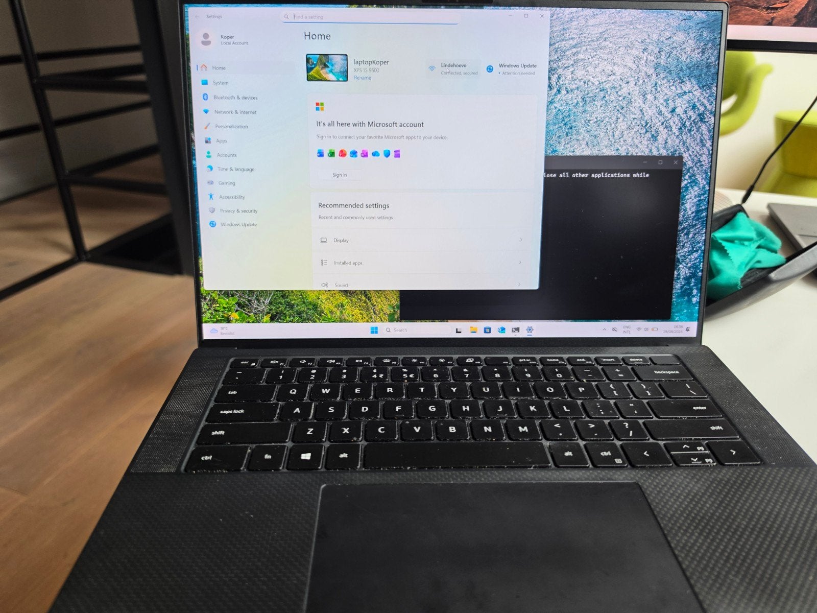Dell XPS 9500- 16GB ram, 500 GB ssd, i7-10750H cpu@2.6GHz, Computers en Software, Gebruikt, 2 tot 3 Ghz, Verzenden, Intel Core i7-10750H