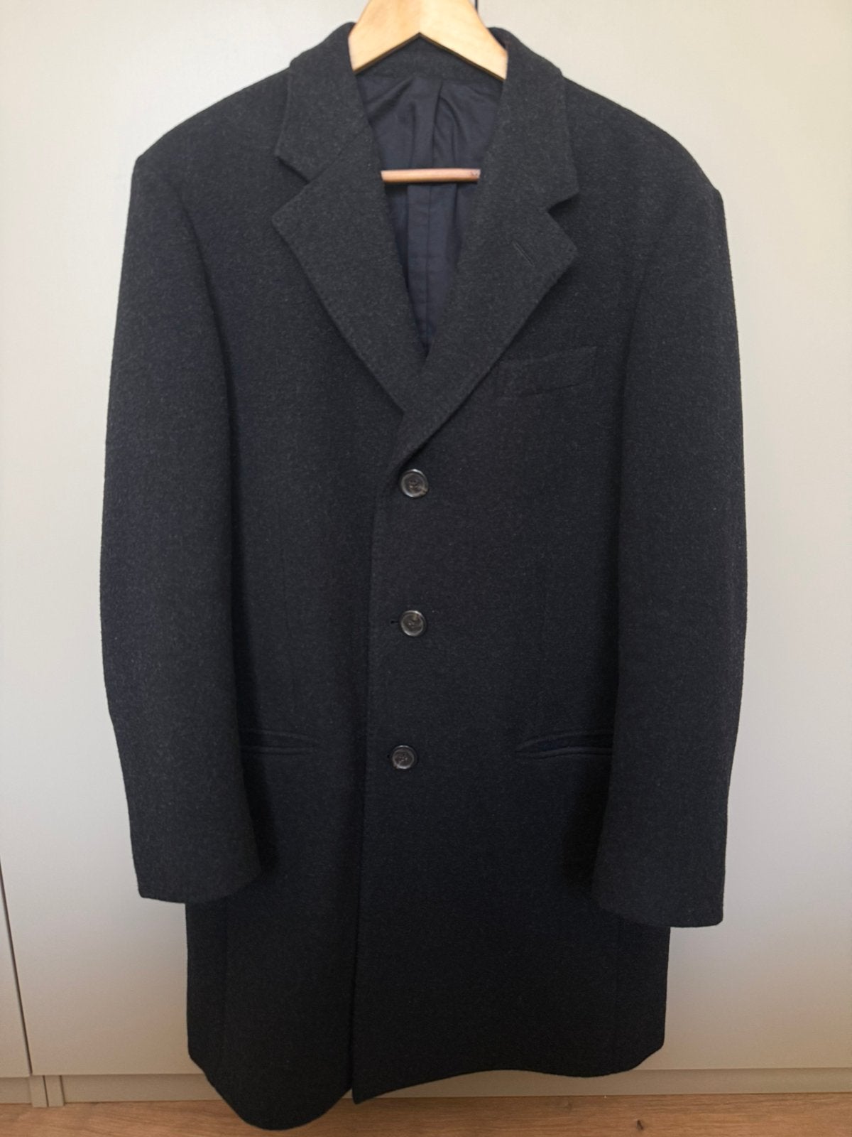 Ralph Lauren Melton Topcoat Wol, Ophalen of Verzenden, Zo goed als nieuw, Zwart