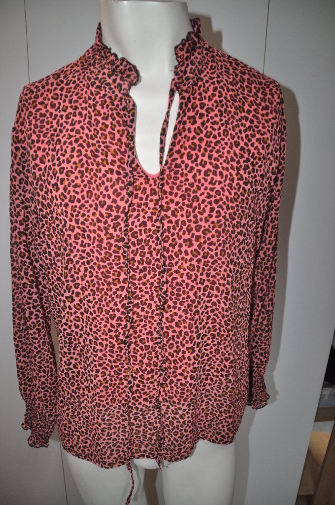 AD44 Sensi Wear Mooi Shirt Roze Okker Zwart maat L XL, Zwart, Zo goed als nieuw, Shirt of Top, Sensi wear
