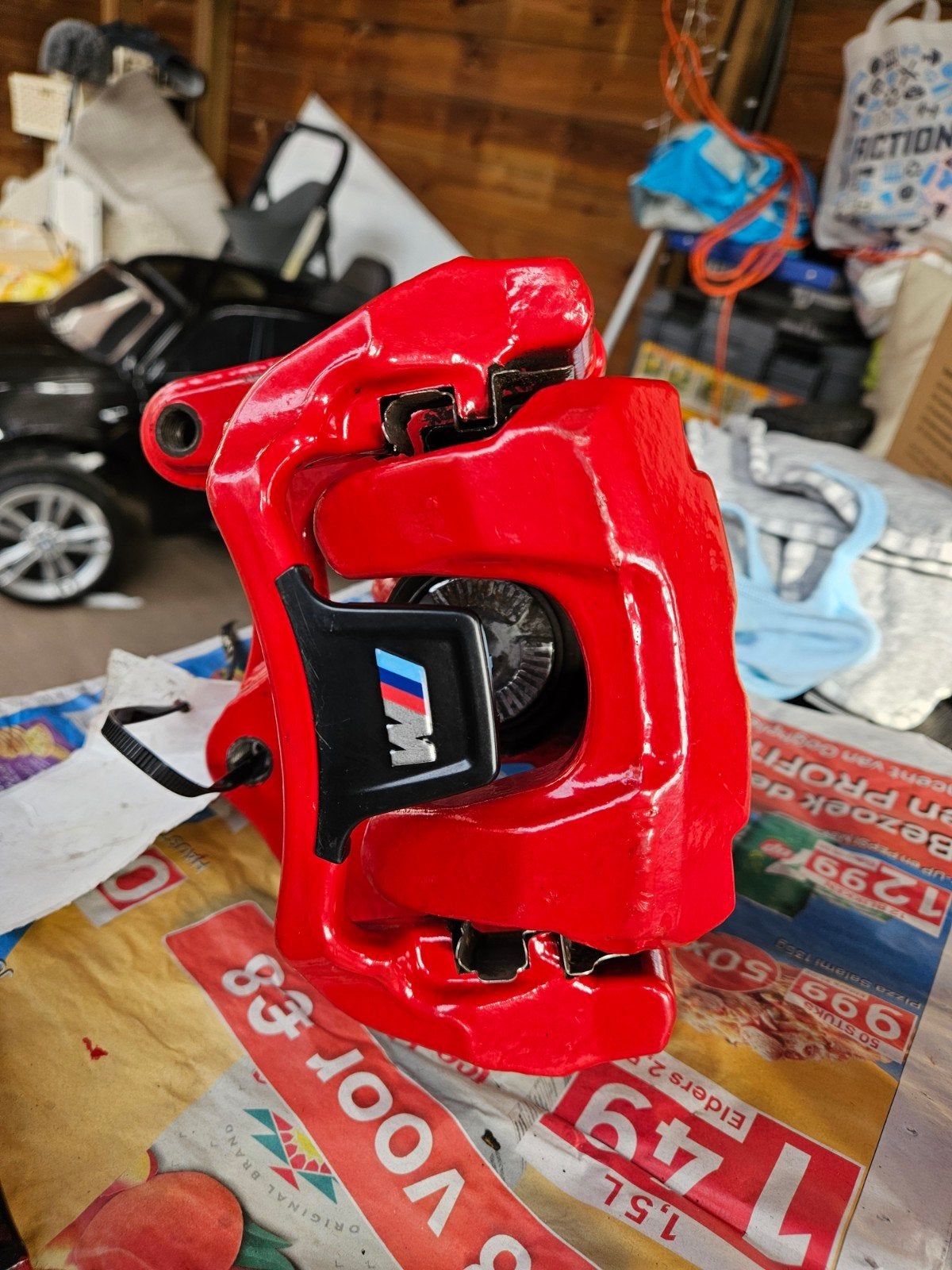 Rode remklauwen set voor BMW X3M, X4M (past ook op X5 & X6), Auto-onderdelen, Remmen en Aandrijving, BMW, Gebruikt, Ophalen of Verzenden