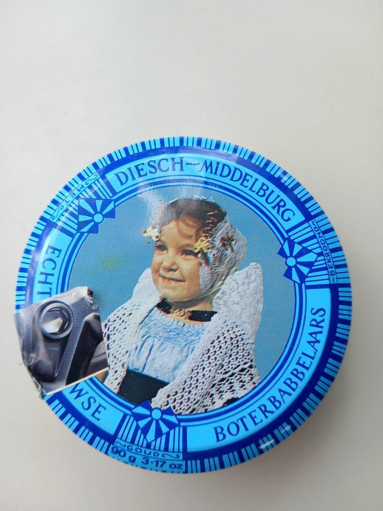 Rond blikje met Zeeuws meisje, Ophalen of Verzenden, Gebruikt, Overige