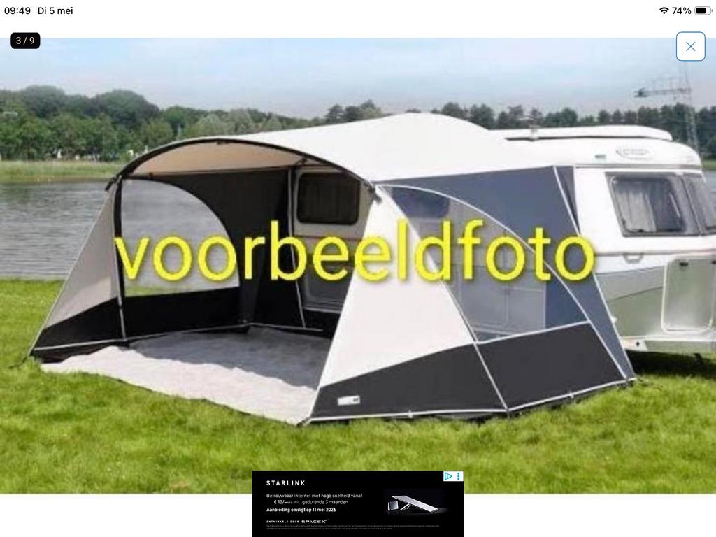 Eriba Troll Unico Verona Combi Luifel laag model, Ophalen, Gebruikt, Ten Cate All Season 240g/m2
