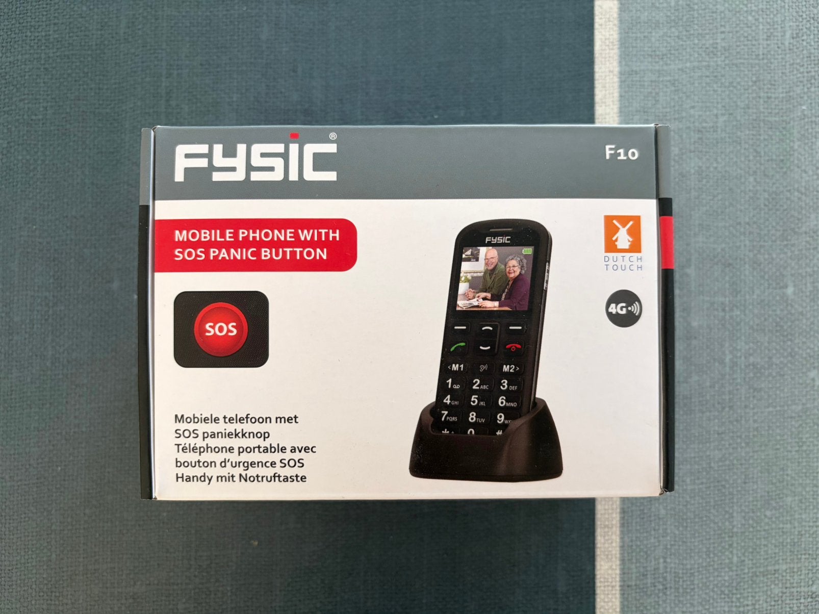 Fysic F10 - Eenvoudige Telefoon Senioren – 4G GSM - SOS knop, Ophalen of Verzenden, Nieuw, 1 handset
