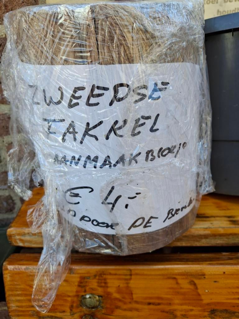 Zweedse fakkel met aanmaakblokje, Tuin en Terras, Ophalen of Verzenden