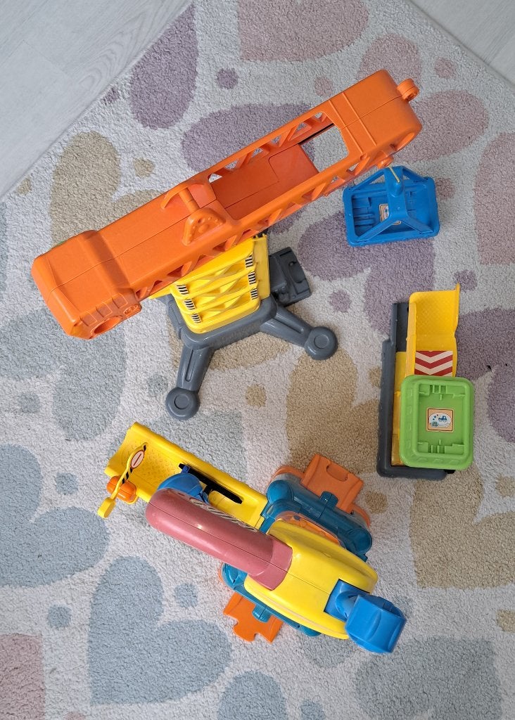 VTech Toet Toet Auto's Kraan en Bouwplaats Speelset, Kinderen en Baby's, Ophalen, Gebruikt, 2 tot 4 jaar
