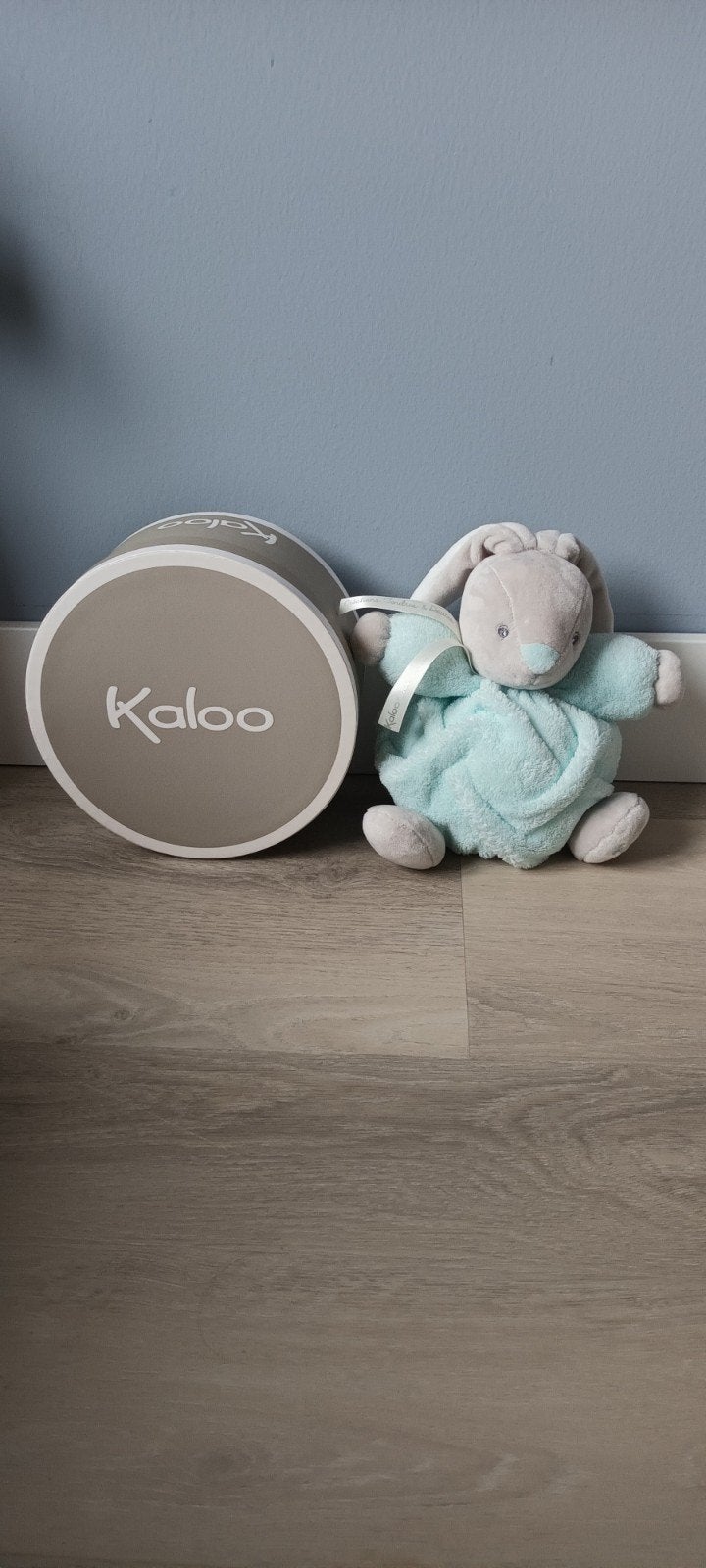 Kaloo konijn knuffel, Overige merken, Overige karakters, Blauw, Ophalen of Verzenden