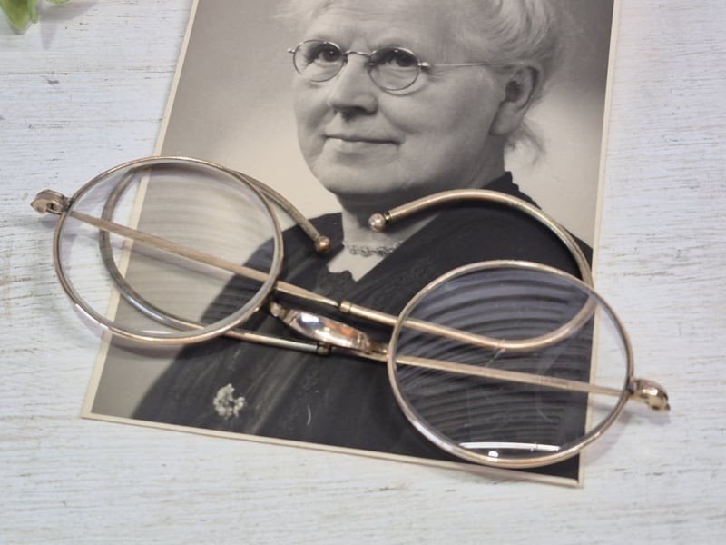 Antiek verguld brilletje, Antiek en Kunst, Ophalen of Verzenden