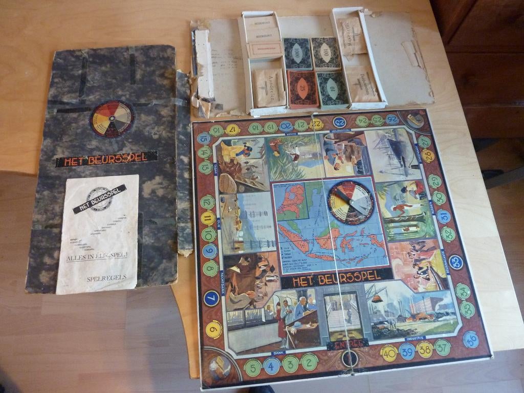 Het Beursspel (1936 - 1940), Drie of vier spelers, Ophalen, Gebruikt
