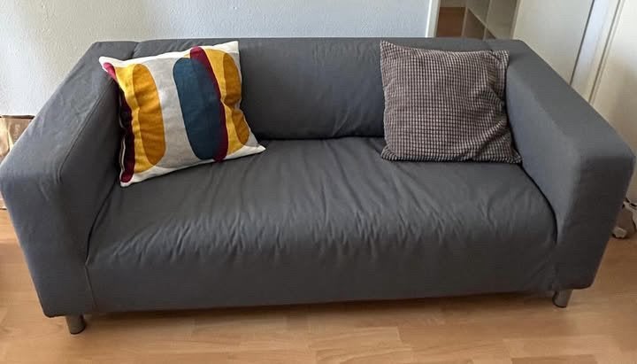 Ikea klippan 2-zitsbank grijs. Inclusief 2 kussens., Huis en Inrichting, Ophalen, Zo goed als nieuw, 75 tot 100 cm, Tweepersoons