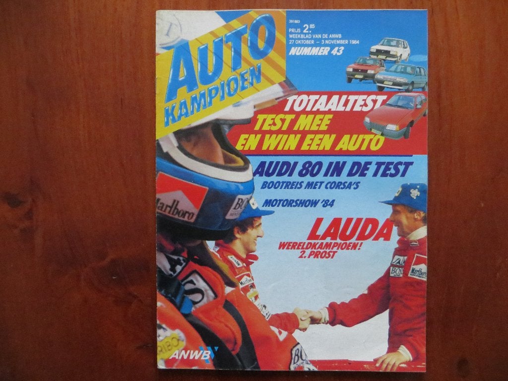 Autokampioen 43 1984 Audi 80, VW nieuws, Corsa's uit Spanje, Boeken, Ophalen of Verzenden, Nieuw, Audi