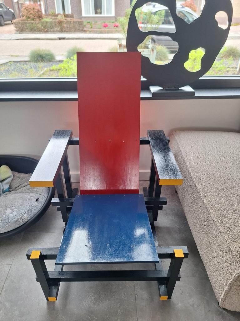 Replica stoel Iconische Designer Gerrit Rietveld, Ophalen