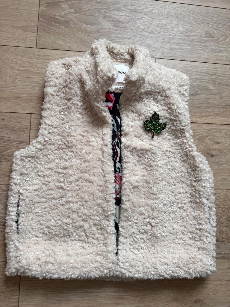 Pom Amsterdam Gilet, Maat 38/40 (M), Beige, Ophalen of Verzenden, Zo goed als nieuw
