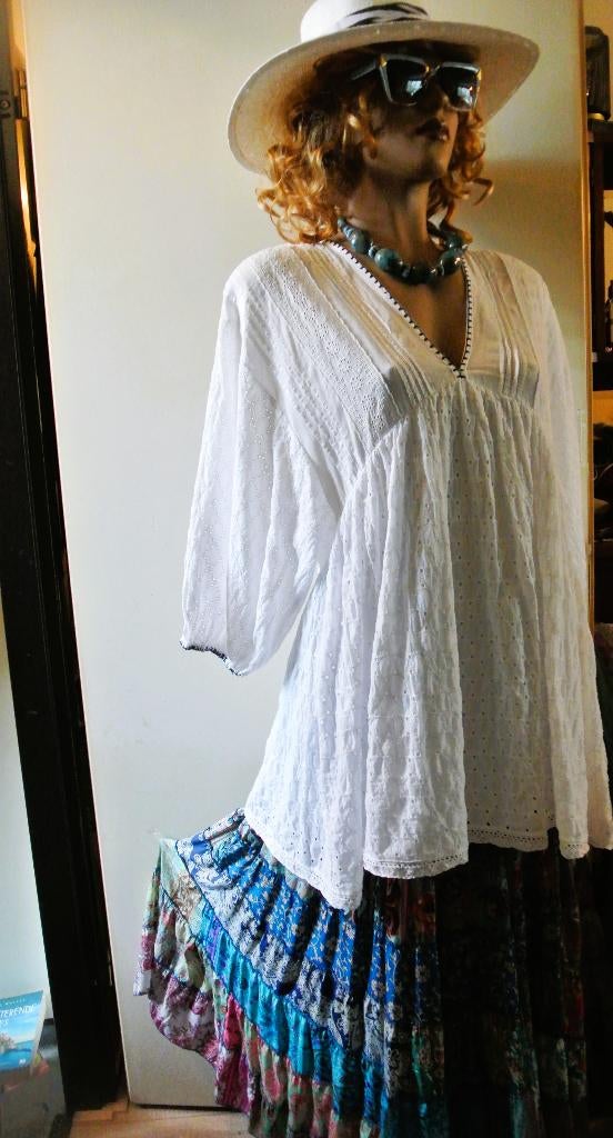 India rok M/XL kleurrijk maxi/rok wijde zomerrok ibiza, Kleding | Dames, Rokken, Maat 42/44 (L), Ophalen of Verzenden, Zo goed als nieuw