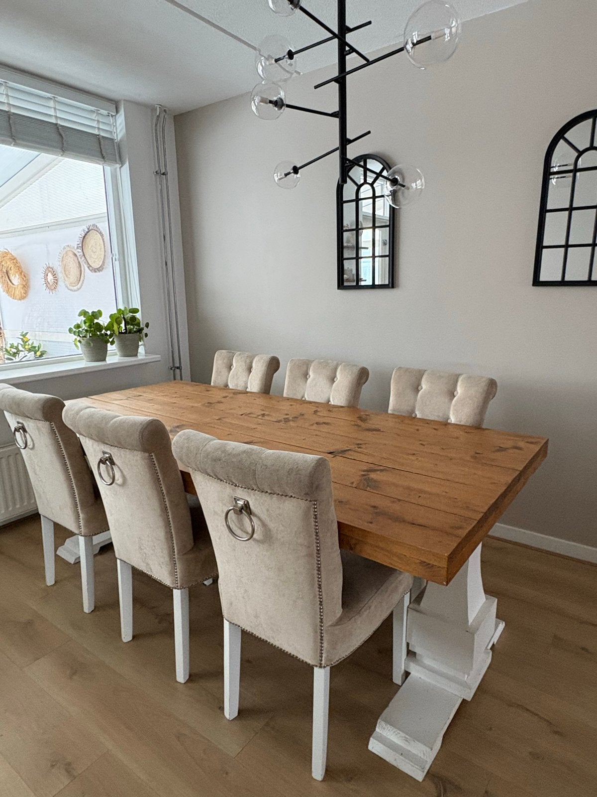 Mooie kloostertafel te koop!, Huis en Inrichting, Ophalen, Gebruikt, 200 cm of meer, 50 tot 100 cm