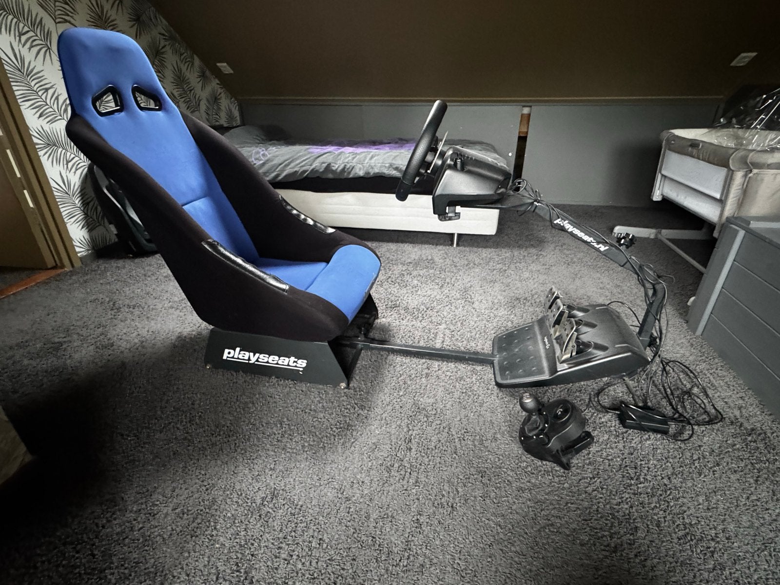 Playseat Formule 1 met Logitech G29 racestuur en pedalen, Racestoel, Gebruikt, Force feedback, Playseat