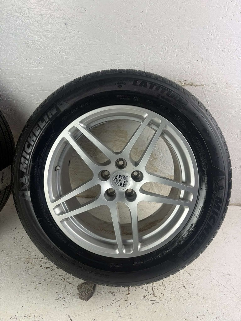 Originele Porsche Macan velgen 18" 5x112 zomer breedset Golf, Niet ingevuld, 18 inch, Gebruikt, 255 mm