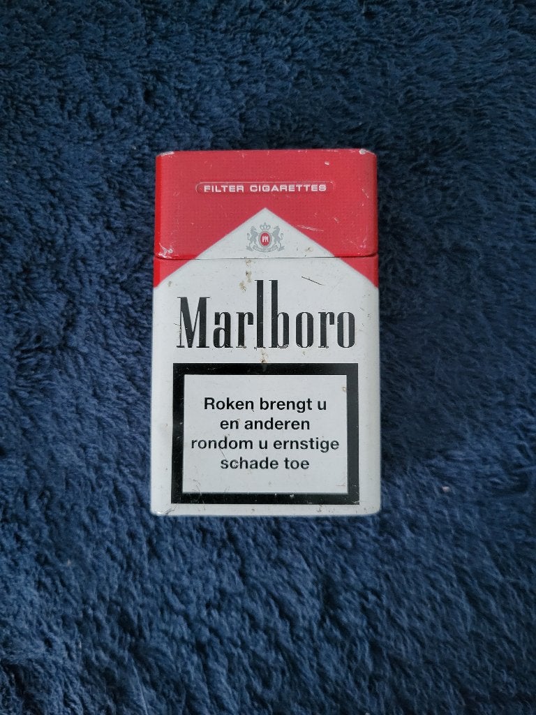 leuk metalen Marlboro opbergblikje voor sigaretten, Verzenden, Gebruikt, Overige typen