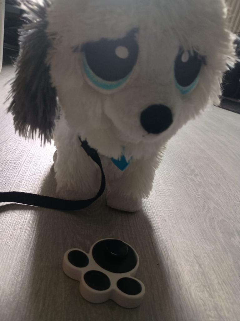 Interactief hondje met afstandsbediening, Ophalen, Hond, Zo goed als nieuw, Wit