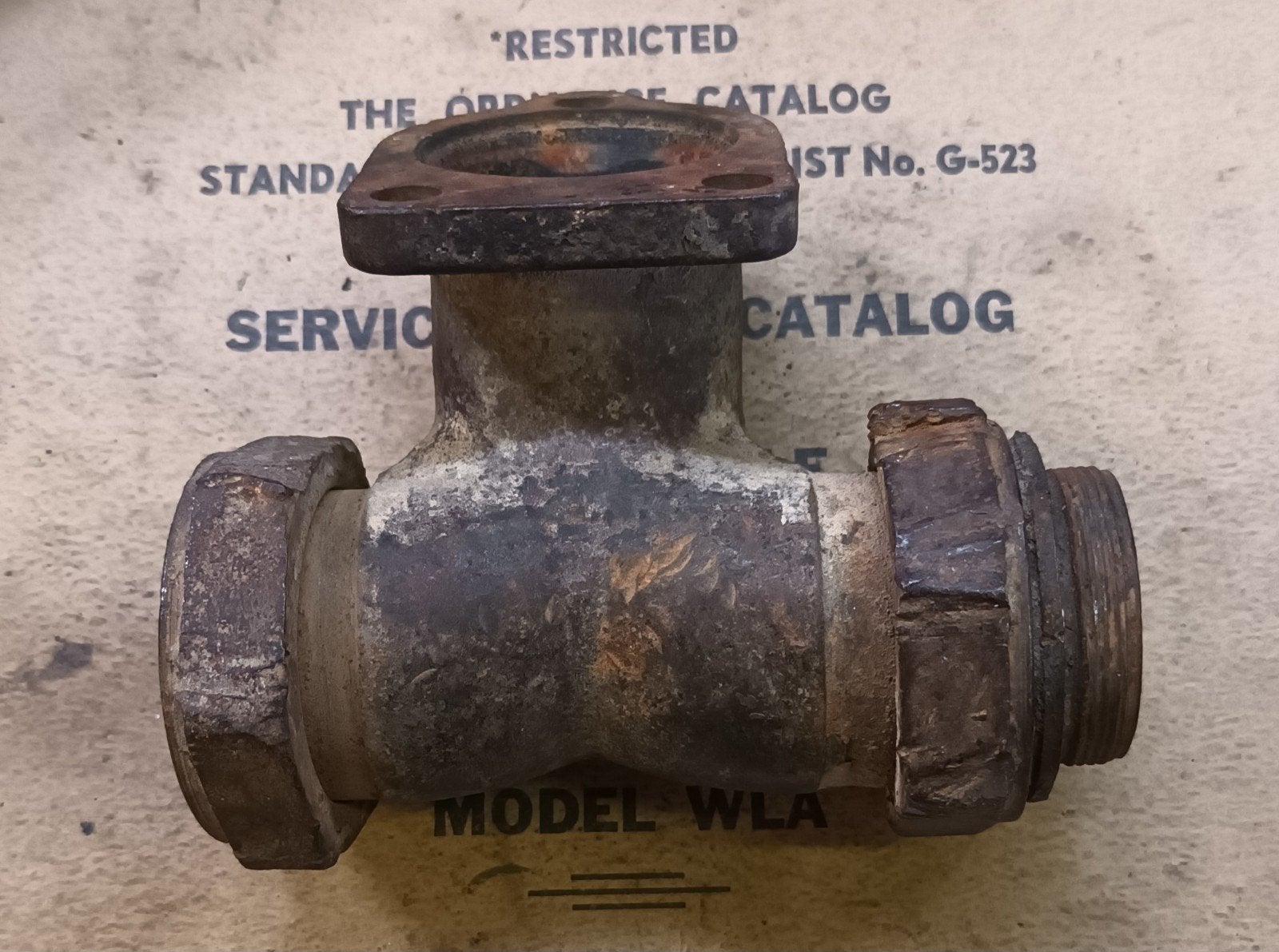Harley Davidson VL manifold inlaat, Ophalen of Verzenden