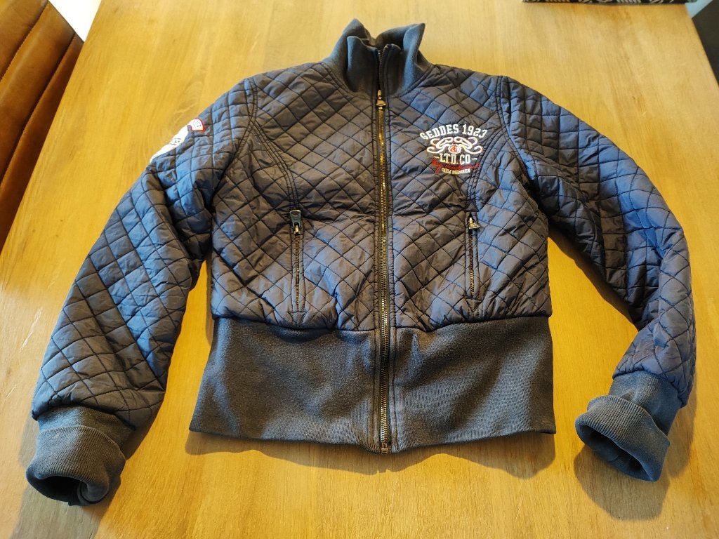 Donkerblauwe jas van geddes and gillmore, maat s, Kleding | Dames, Blauw, Ophalen of Verzenden, Zo goed als nieuw, Maat 36 (S)