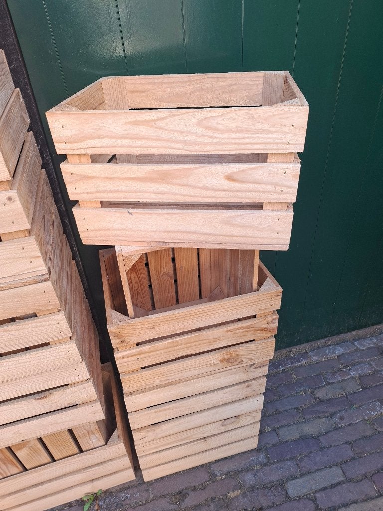 Houten kistjes nieuw: 40x30x25, Huis en Inrichting, Woonaccessoires | Kisten, Ophalen, Nieuw, Grenenhout, Minder dan 50 cm