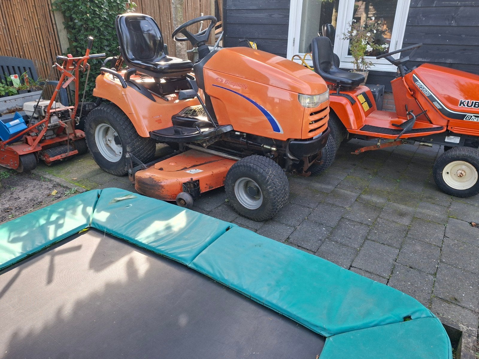 Simplicity Tuintrekker 24.5 pk 3 cil. diesel hydro 152 cm, Tuin en Terras, Ophalen, Cirkelmaaier, Gebruikt, Elektrische starter