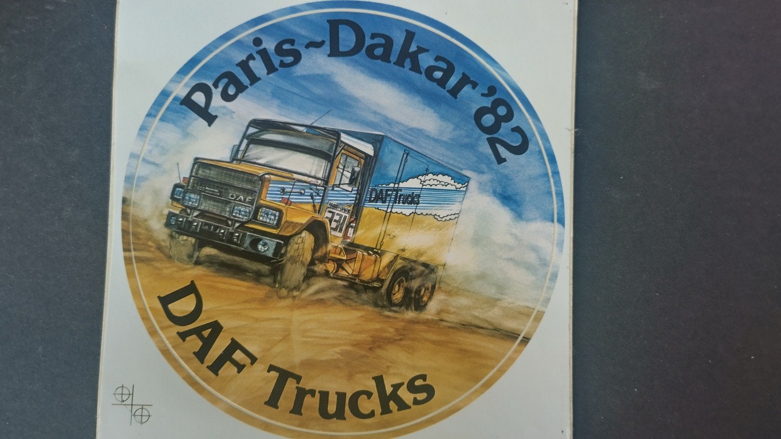 Daf Dakar Jan de Rooy 1982 vintage sticker Pol, Verzenden, Nieuw