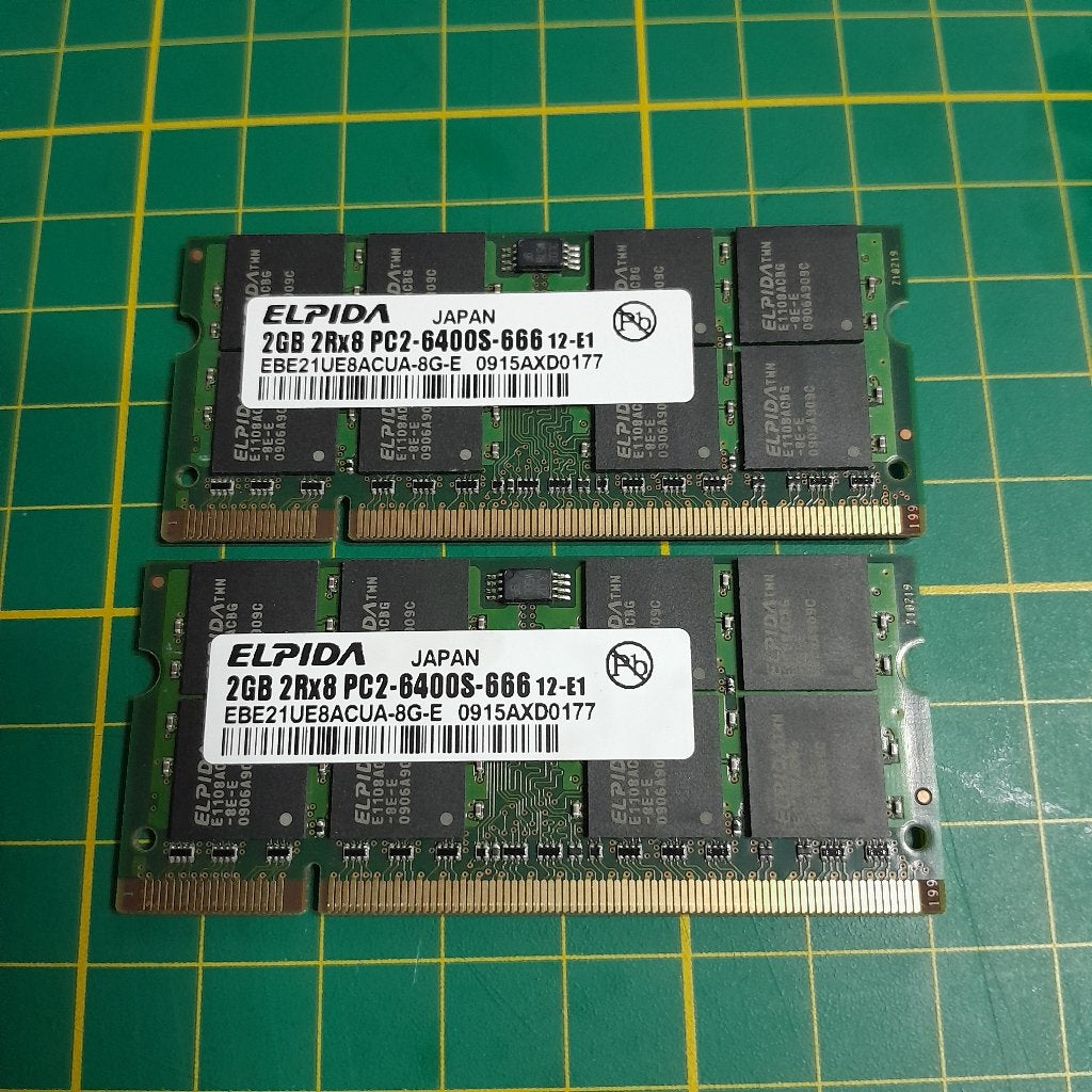 ELPIDA 2GB RAM Laptop SODIMM, Ophalen of Verzenden, Zo goed als nieuw, DDR2, 2 GB