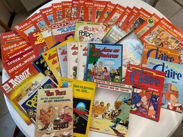 oude stripboeken van o.a. Kuifje en Suske en Wiske, Gelezen, Ophalen of Verzenden, Meerdere stripboeken, Hergé
