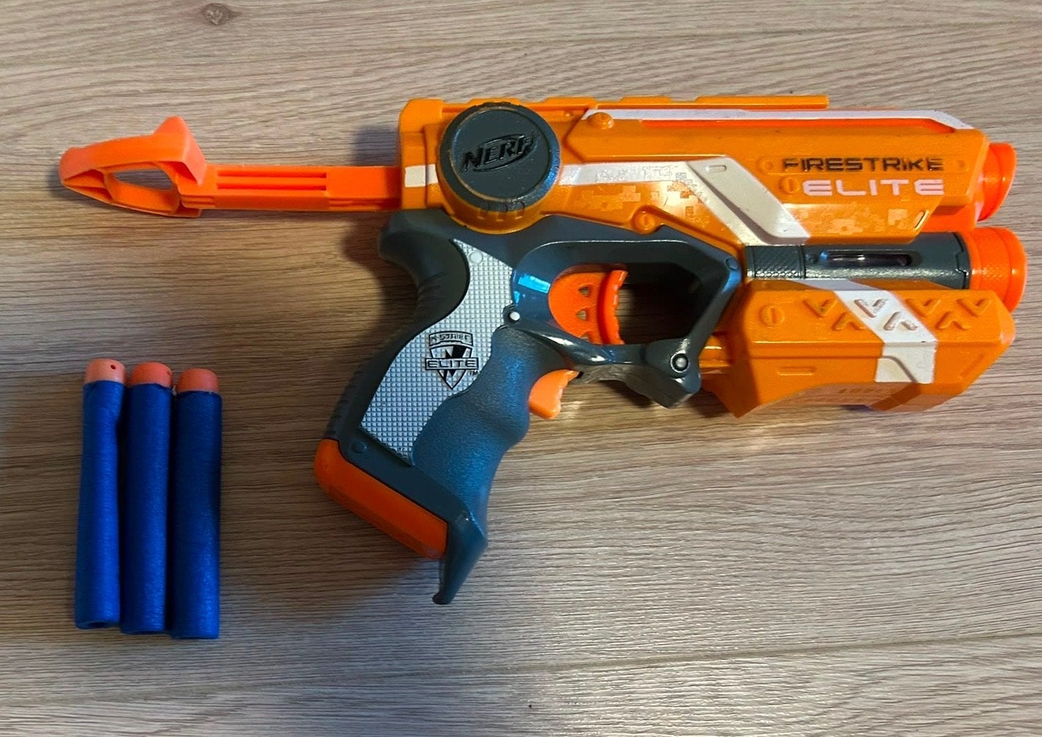 Nerf N-Strike Elite Firestrike Blaster met pijltjes, Ophalen, Gebruikt, Jongen of Meisje