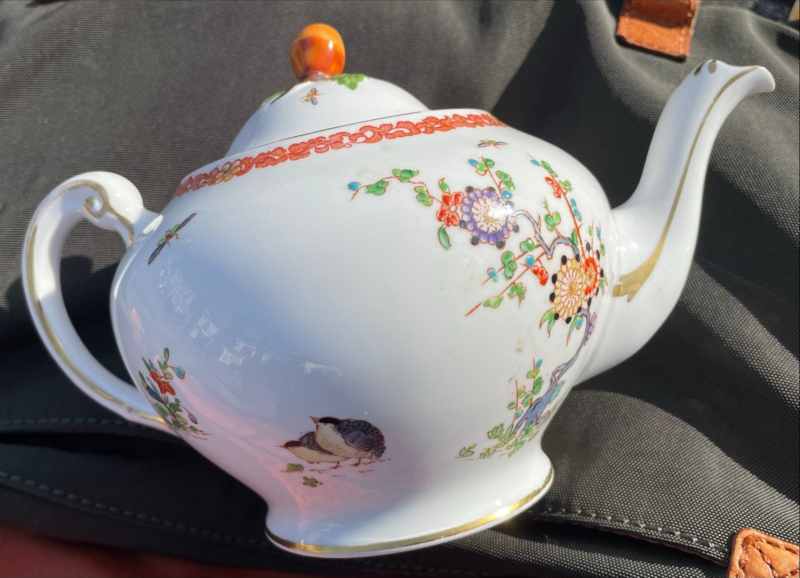Antieke Tuscan China Theepot voor N.F. van Gelder & Co, Antiek en Kunst, Ophalen of Verzenden