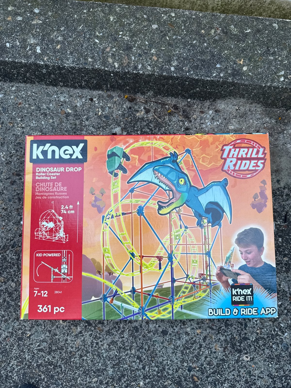 K'nex Thrill Rides Dinosaur Drop Coaster Bouwset, Ophalen of Verzenden, Nieuw, K'nex