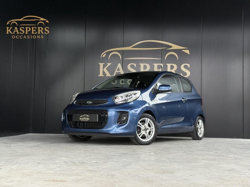 Kia Picanto 1.0 CVVT DynamicLine |Cruise|Airco|Nieuwe APK|, Euro 5, Gebruikt, Blauw, Origineel Nederlands