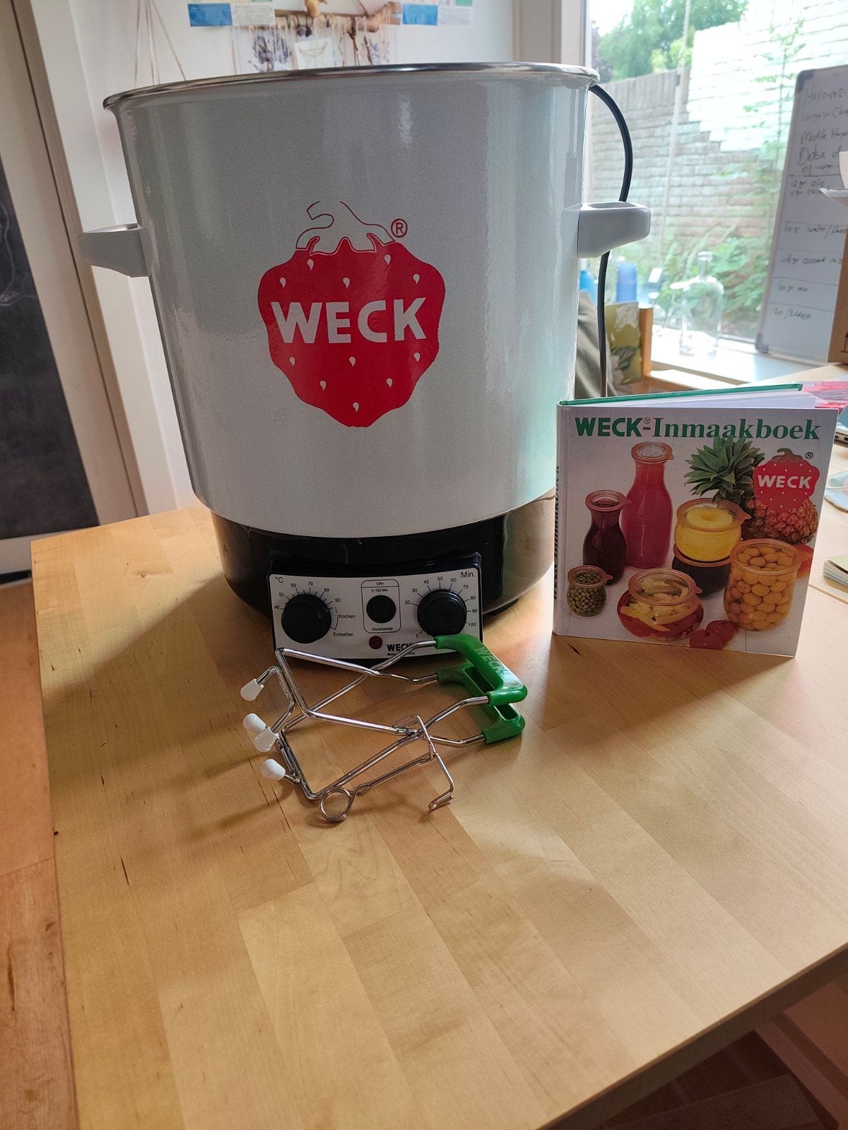 Weck Inmaakketel met Ontsapper, Boekje en Grijper, Ophalen of Verzenden