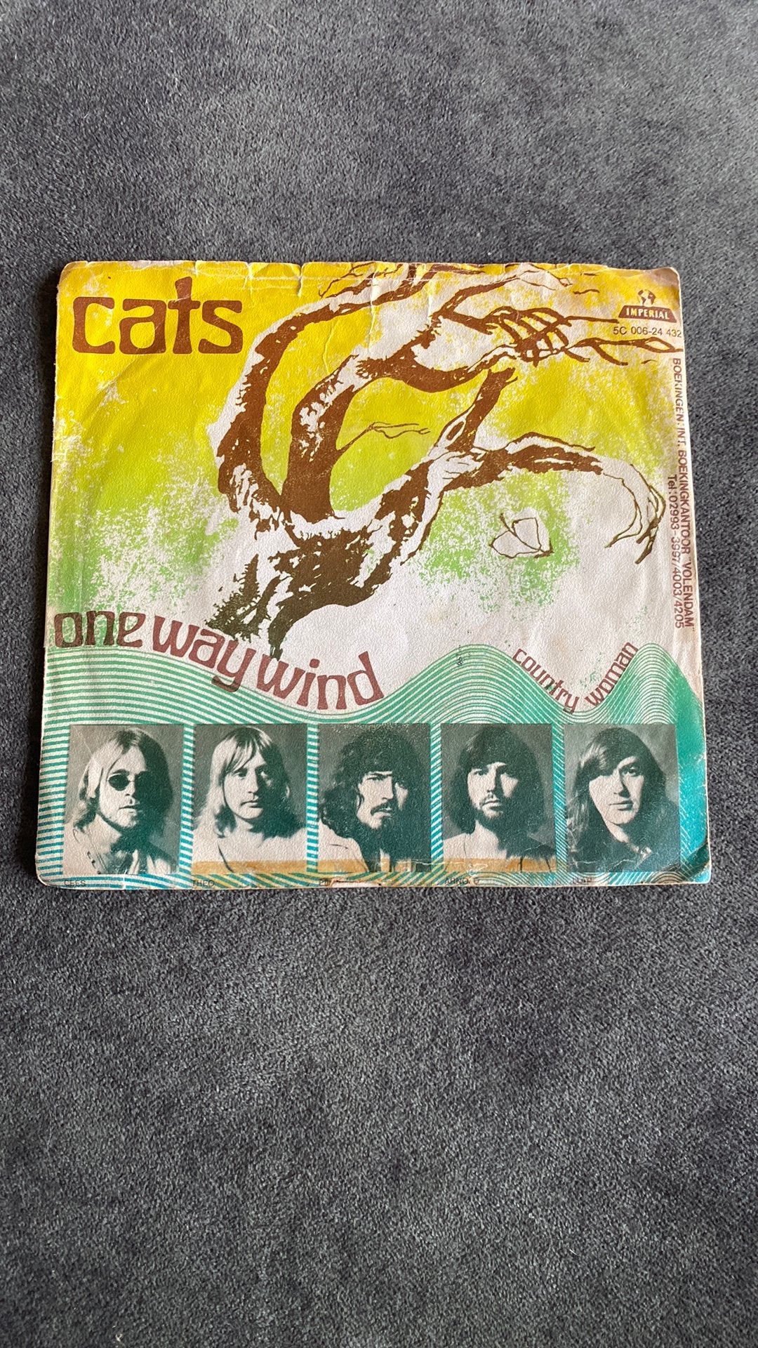 Vinyl single the Cats - One way wind, Ophalen of Verzenden, Gebruikt, Pop