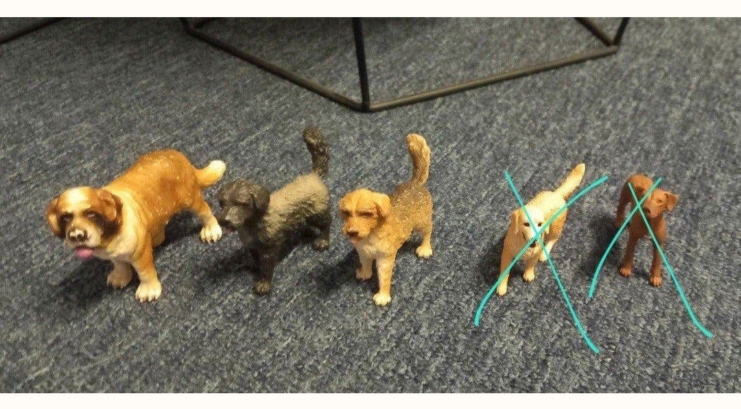 schleich honden, Ophalen of Verzenden, Zo goed als nieuw, Hond of Kat, Beeldje of Figuurtje