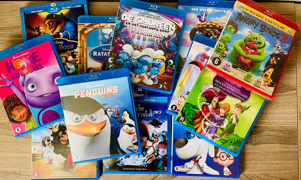 Partij blu-ray animatie/tekenfilms, Cd's en Dvd's, Ophalen of Verzenden, Zo goed als nieuw, Tekenfilms en Animatie