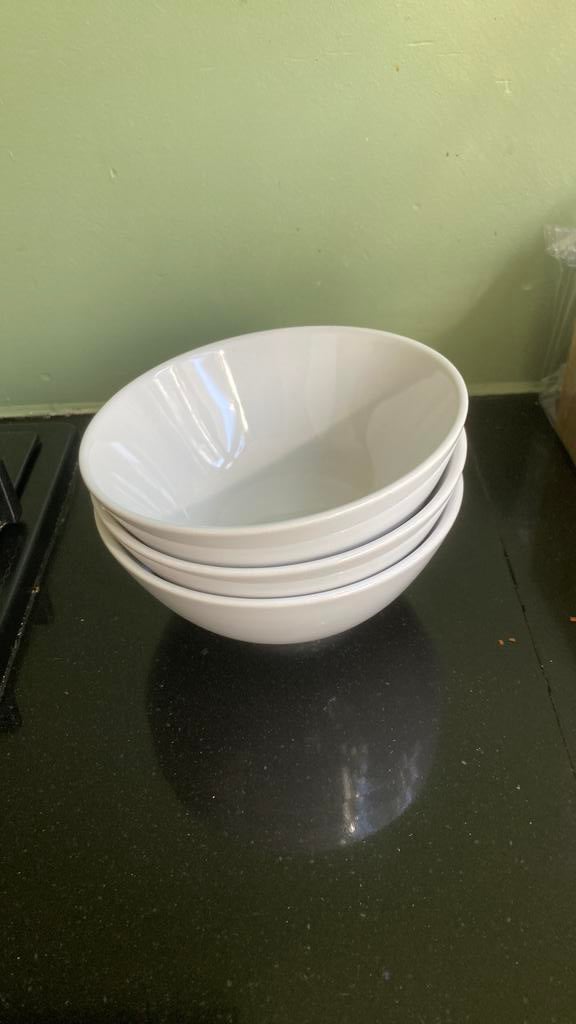 3 kleine witte ikea schaaltjes, Ophalen of Verzenden, Zo goed als nieuw, Overige stijlen, Schaal of Schalen