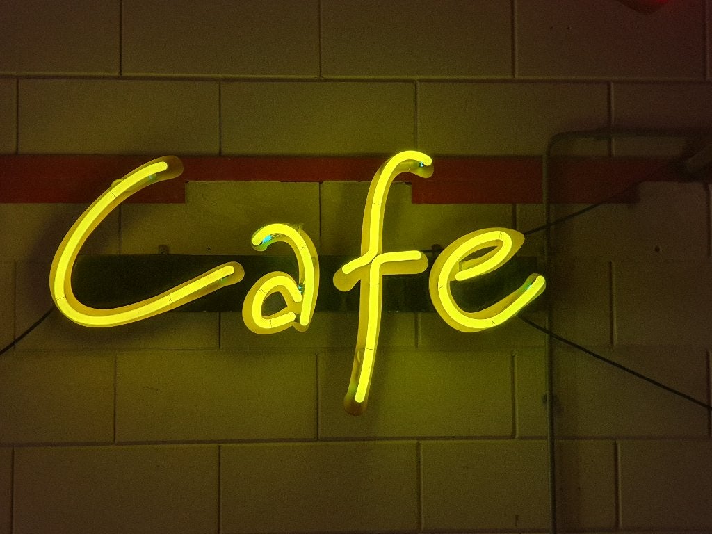neon reclame Brand, Ophalen, Gebruikt, Lichtbak of (neon) lamp