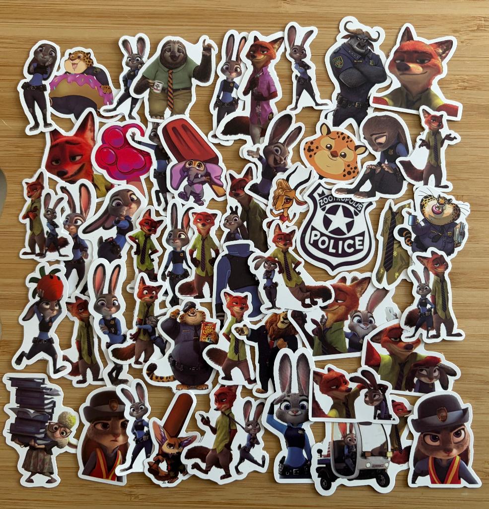 Zootopia film stickers, Verzenden, Nieuw, Meerdere stickers