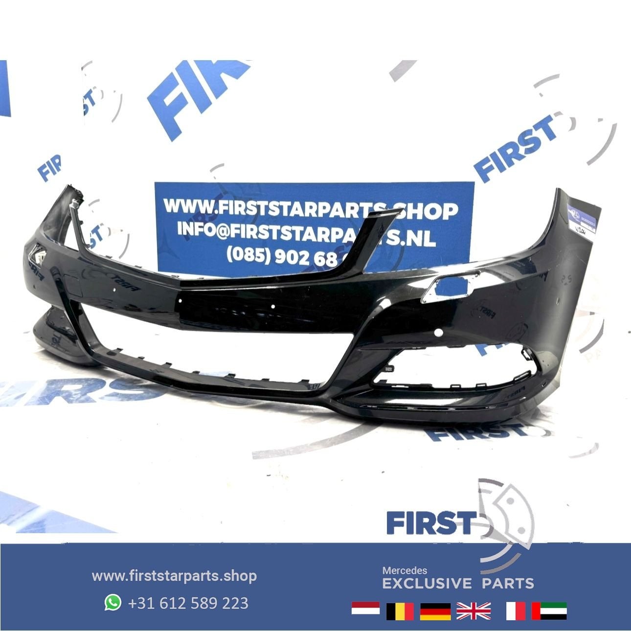 W204 C Klasse voorbumper zwart wit grijs bumper 2007-2014 or, Auto-onderdelen, Gebruikt, -, Voor, Ophalen of Verzenden