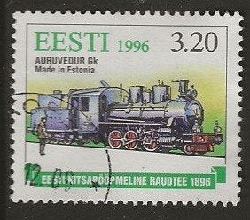 Estland 35, trein, Verzenden, Overige landen, Gestempeld
