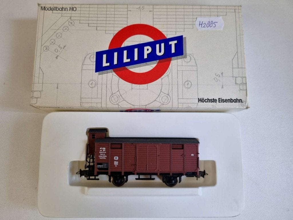 Liliput 213 00 - Goederenwagon van de KPEV uit Ep I, Hobby en Vrije tijd, Modeltreinen | H0, Gelijkstroom, Wagon, Ophalen of Verzenden