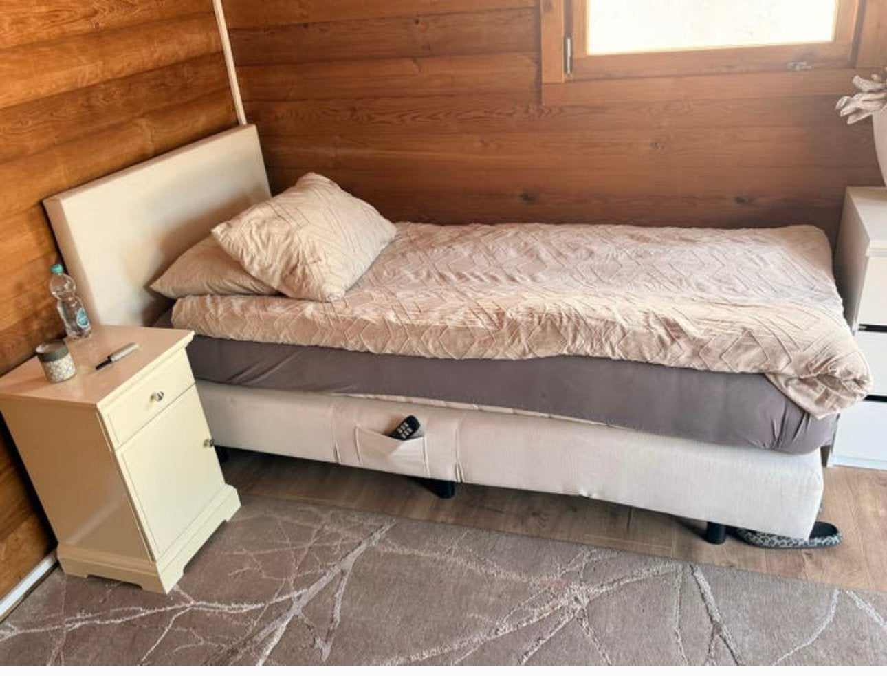 Morpheus Eenpersoons Boxspring met Afstandsbediening 90x200, Ophalen, Verstelbaar, 90 cm, Eenpersoons