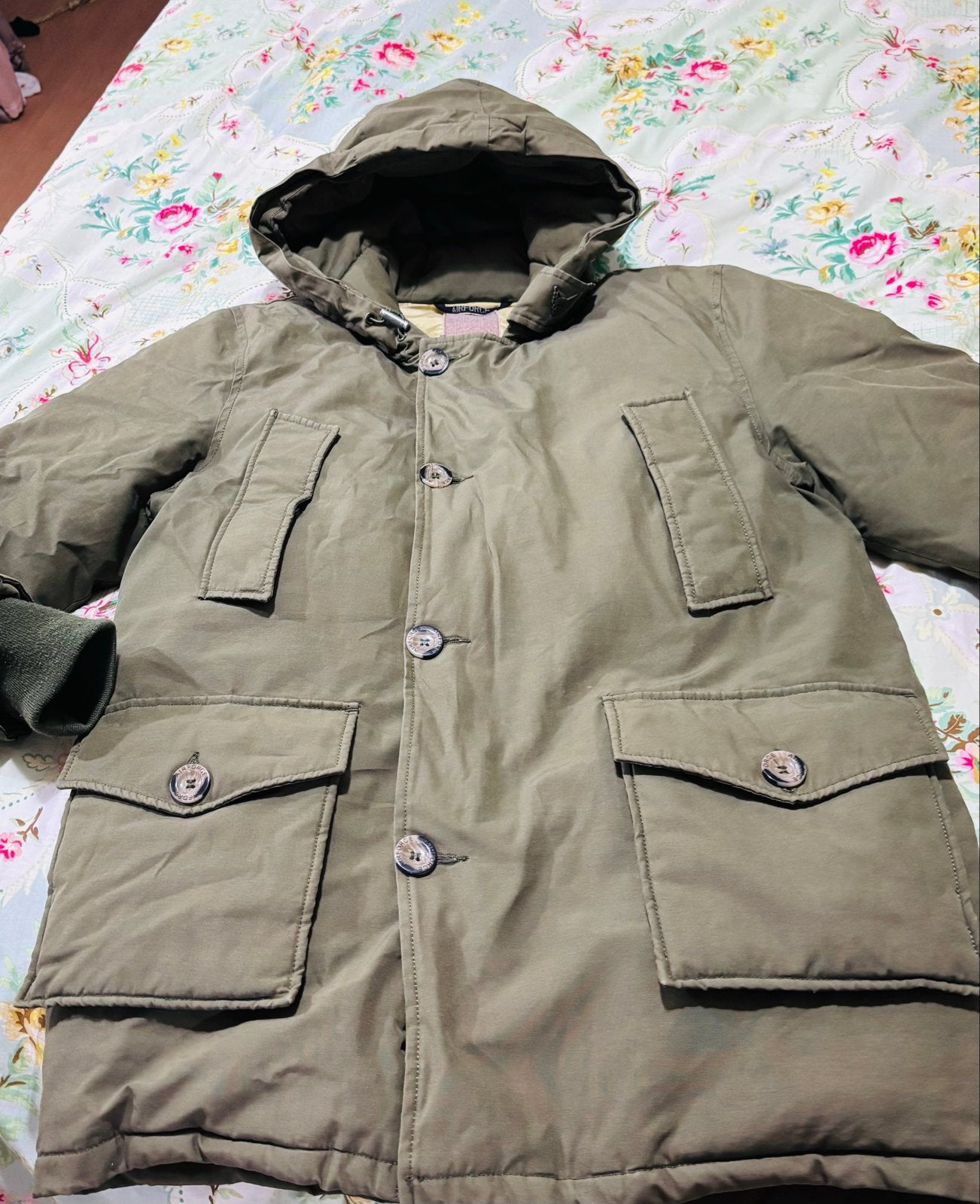 Airforce kinderjas maat 16 - Warme winterjas, Ophalen of Verzenden, Gebruikt, Jongen of Meisje, Jas