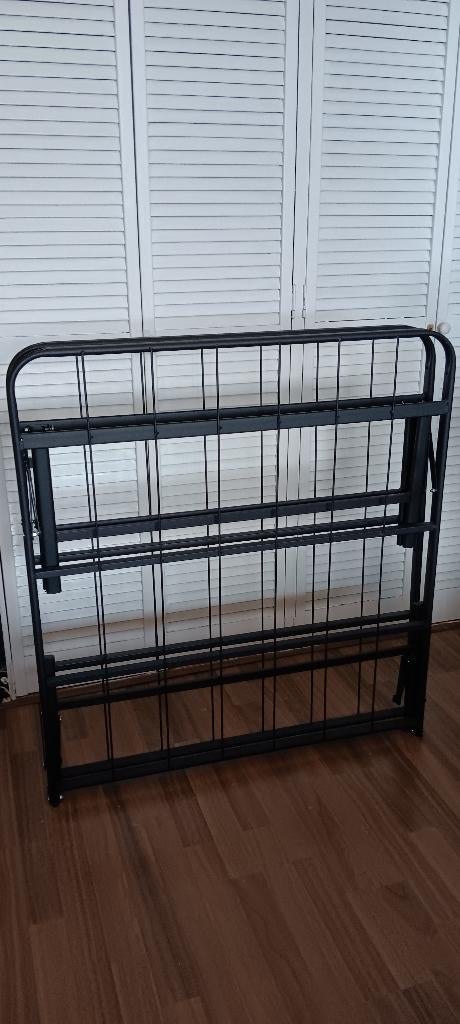 Bed opvouwbaar 90x200 cm  helemaal nieuw en nooit gebruikt!, Ophalen, 90 cm, Eenpersoons, Zwart
