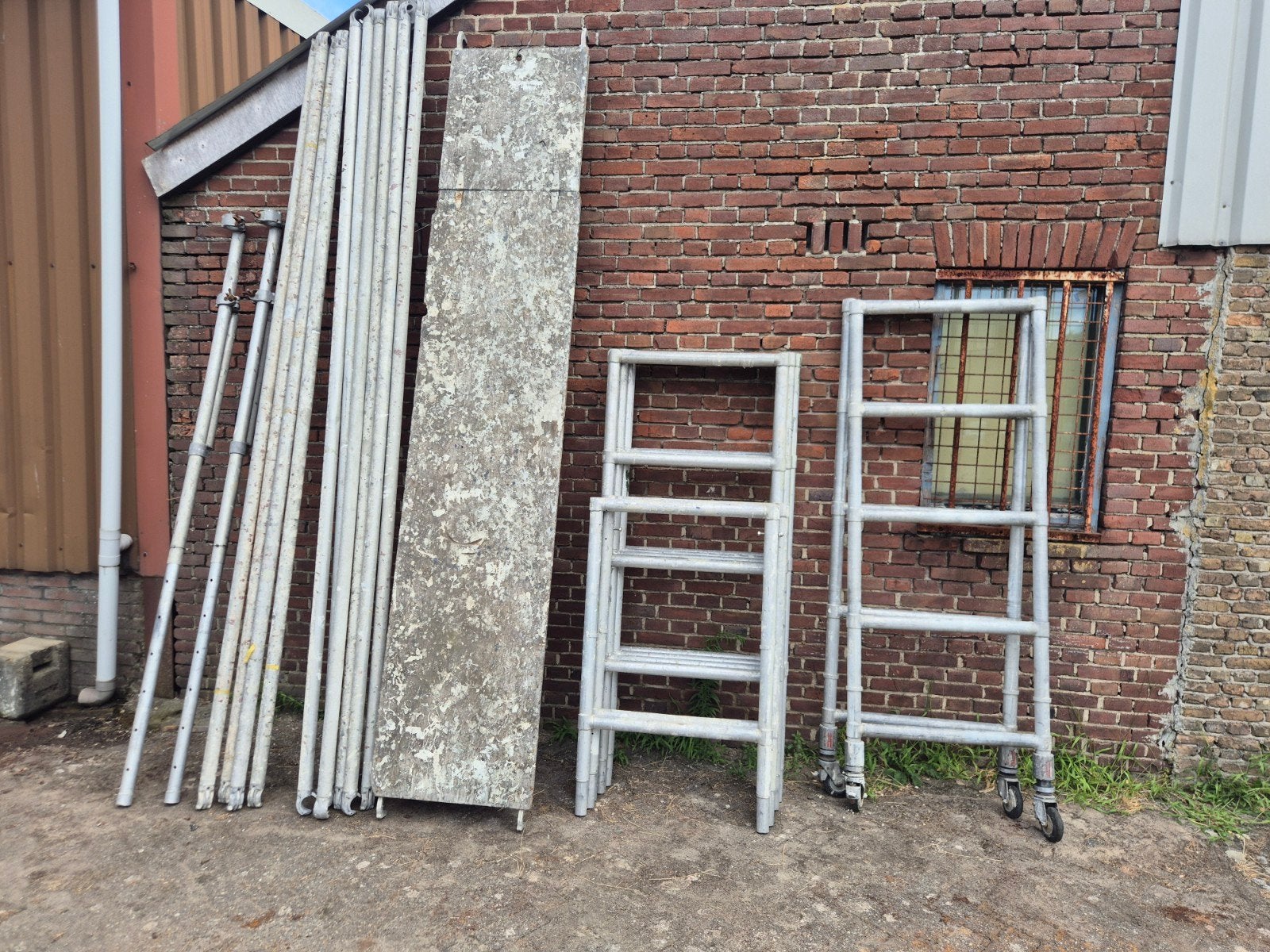 aluminium rolsteiger 7,5m werkhoogte, Ophalen, Gebruikt, Rolsteiger of Kamersteiger, 5 meter of hoger